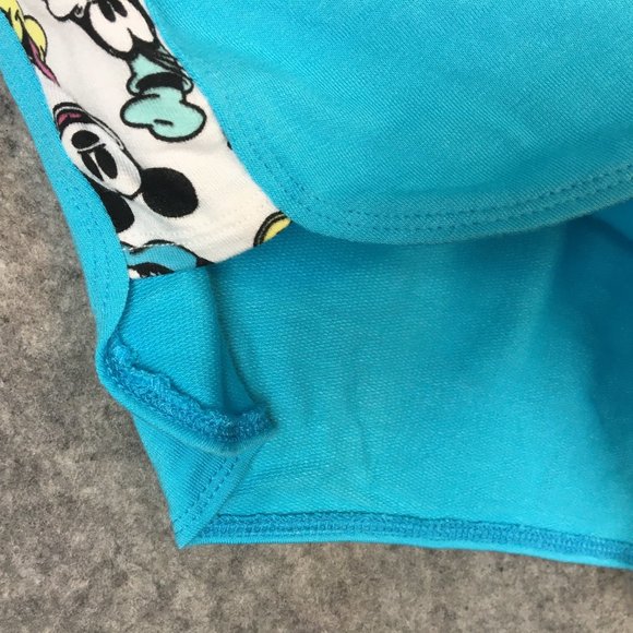 Disney Mickey and Friends Sleep Shorts 2X Blue Drawstring Pockets Printed Mini - Picture 3 of 11
